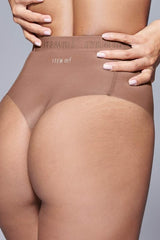 Supportive All Mesh Brazilian Briefs Nude Olive - British D'sire