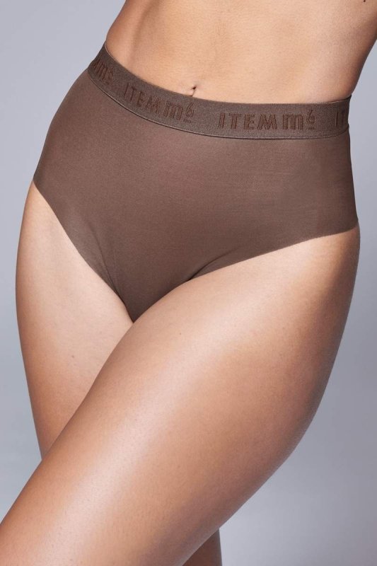 Supportive All Mesh Brazilian Briefs Nude Smoky - British D'sire