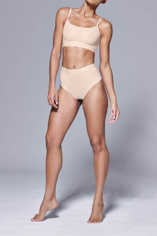 Supportive All Mesh Brazilian Briefs Nude Vivid - British D'sire