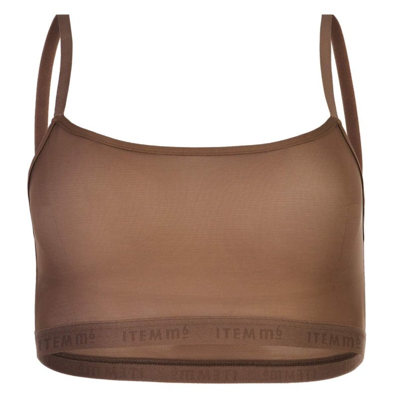 Supportive Power Mesh Bralette Nude Olive - British D'sire