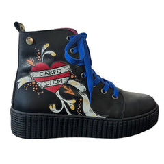 Tattoo - Black ankle boot - ANKLE BOOT - British D'sire