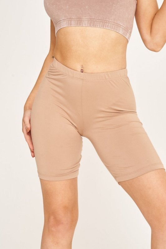 Taupe cycling shorts - Shorts - British D'sire