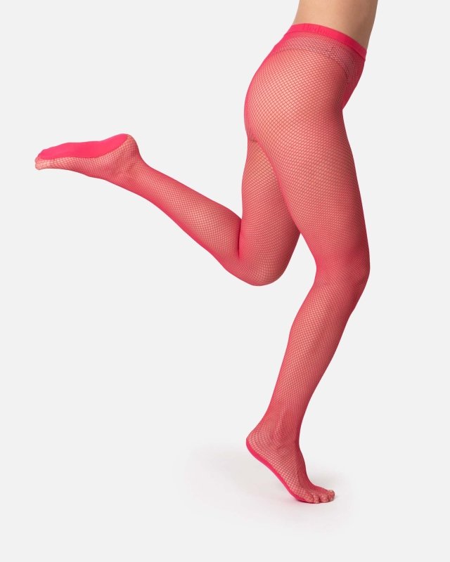 The Drama | Fishnet Tights Pink - Fishnet Tights - British D'sire