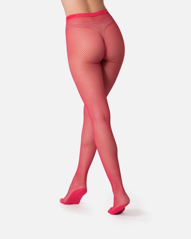 The Drama | Fishnet Tights Pink - Fishnet Tights - British D'sire