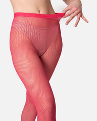 The Drama | Fishnet Tights Pink - Fishnet Tights - British D'sire