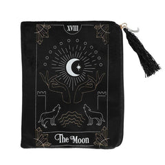 The Moon Tarot Card Zippered Bag - British D'sire