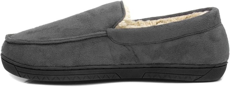 The Slipper Company Otis Mens Grey Moccasin - Men's shoes - British D'sire