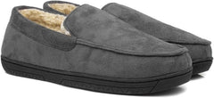 The Slipper Company Otis Mens Grey Moccasin - Men's shoes - British D'sire