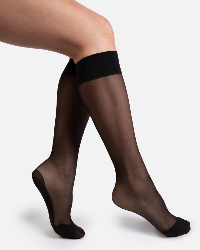 The Tame | Bio Black Knee Highs - Socks & Knee Highs - British D'sire