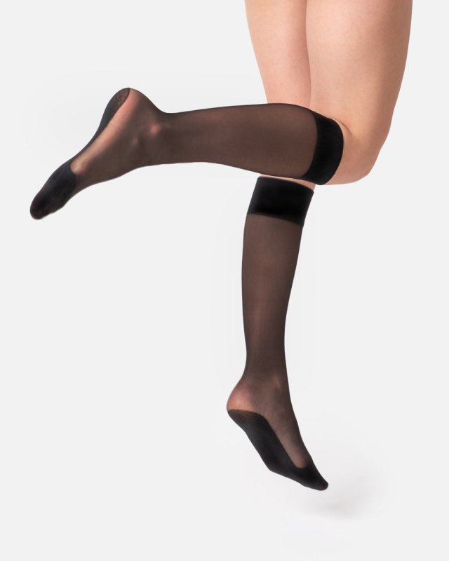 The Tame | Bio Black Knee Highs - Socks & Knee Highs - British D'sire