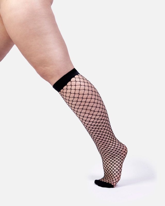 The Untamed | Bio Fishnet Knee Highs - Socks & Knee Highs - British D'sire