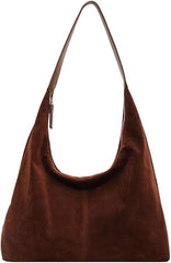 TIAASTAP Tote Bags for Women - Suede Leather Hobo Shoulder Bag Slouch Bag Ladies Handbag Uni Bags for Work Shopping Everyday - Bags & Accessories - British D'sire