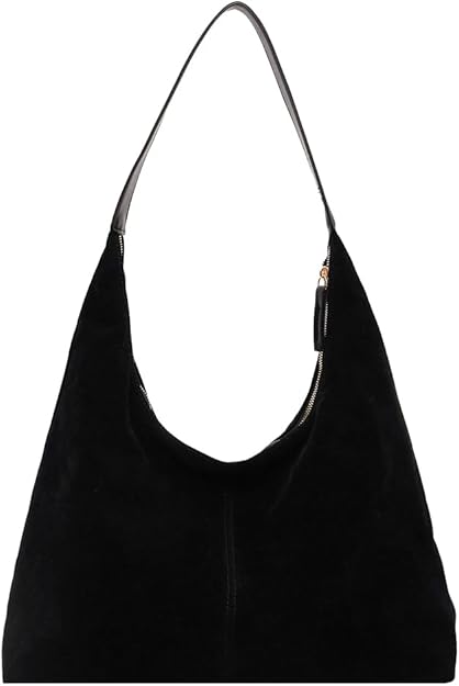 TIAASTAP Tote Bags for Women - Suede Leather Hobo Shoulder Bag Slouch Bag Ladies Handbag Uni Bags for Work Shopping Everyday - Bags & Accessories - British D'sire