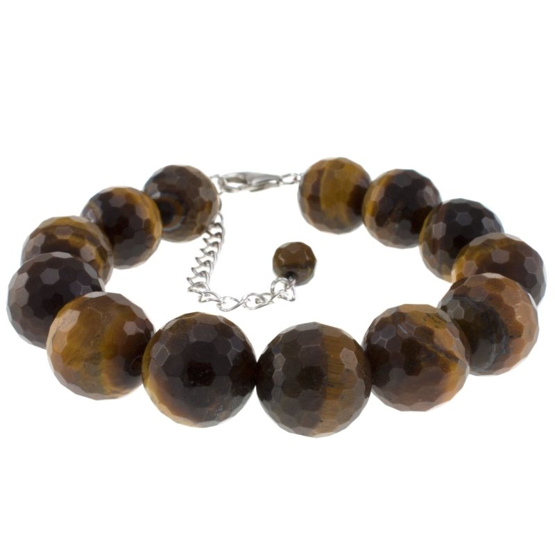 Tiger Eye, Smoky Quartz & Clear Crystal Sterling Silver Bracelets | Natural Gemstone Jewelry for Women by Pearlz Gallery - Bracelets & Bangles - British D'sire