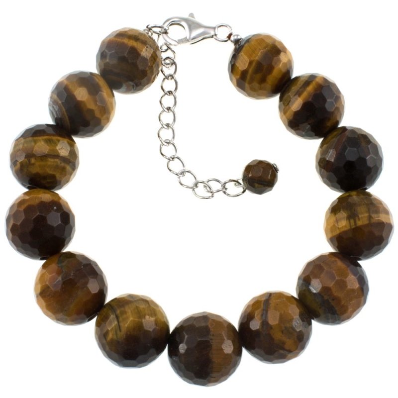 Tiger Eye, Smoky Quartz & Clear Crystal Sterling Silver Bracelets | Natural Gemstone Jewelry for Women by Pearlz Gallery - Bracelets & Bangles - British D'sire