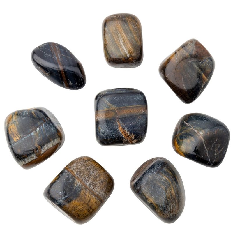 Tigers Eye Blue XL Tumblestone 3 - 4cm - British D'sire