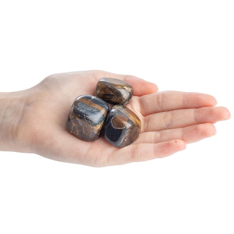 Tigers Eye Blue XL Tumblestone 3 - 4cm - British D'sire