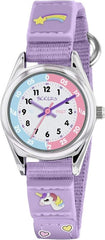 Tikkers Girls Analogue Classic Quartz Watch with Textile Strap TK0148 - Kids watches - British D'sire