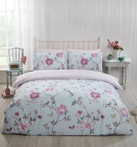 Tranquility Birds Kids Bedding Single Double Duvet Quilt Cover Set - Home, Furniture & DIY:Bedding:Bedding Sets & Duvet Covers - British D'sire