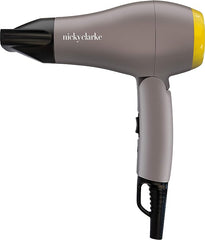 Nicky Clarke 1200W Travel Hair Dryer, Lightweight & Compact, 2 Heat Settings, 1.8m Cable