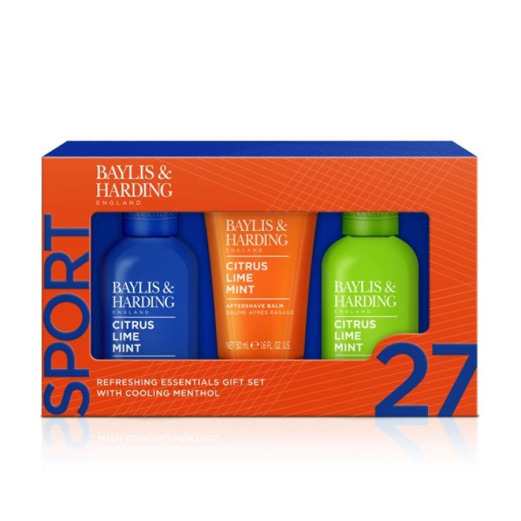 Baylis & Harding Citrus, Lime & Mint Men's Invigorating Shower Trio Gift Set - Vegan Friendly