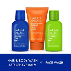 Baylis & Harding Citrus, Lime & Mint Men's Invigorating Shower Trio Gift Set - Vegan Friendly