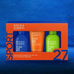 Baylis & Harding Citrus, Lime & Mint Men's Invigorating Shower Trio Gift Set - Vegan Friendly