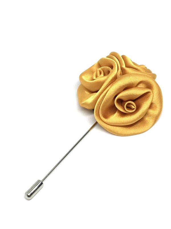 Triple Rose Lapel Pin, Caramel - All Products - British D'sire