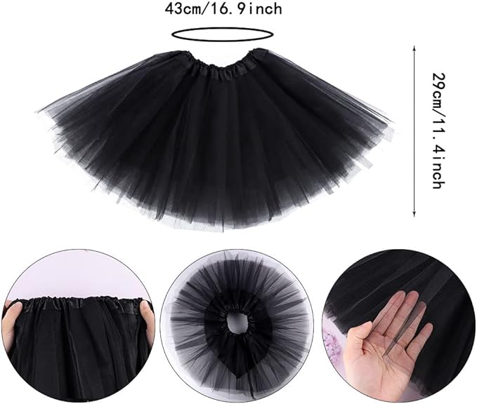 Tutu Skirt, Layered Tulle Dance Skirts for Kids Girls Dance Birthday Princess Party - Skirts & Skorts - British D'sire