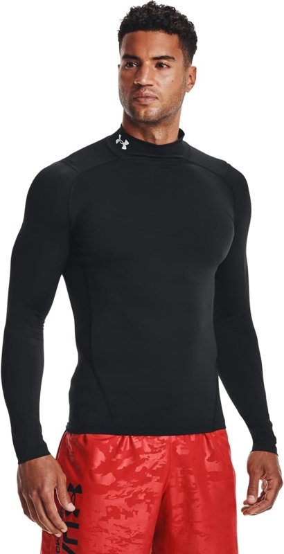 Under Armour Mens Mock Long Sleeve Top - T-shirts - British D'sire