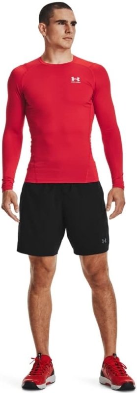 Under Armour Men's Ua Hg Armour Comp Ls Long - Sleeve Sports Top, Breathable Long - Sleeved Top for Men (Pack of 1) - Men's T-Shirts - British D'sire