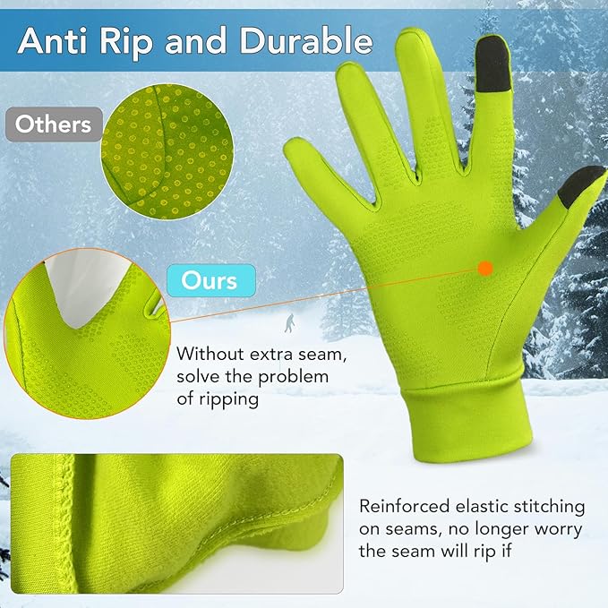 Unigear Running Gloves, Touch Screen Anti - slip Lightweight Gloves Liners for Cycling Biking Sporting Driving for Men Women - Gloves & Mittens - British D'sire