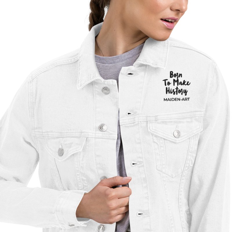 Unisex denim jacket The Rebel Girl in Me will never die - British D'sire