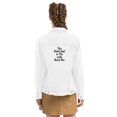 Unisex denim jacket The Rebel Girl in Me will never die - British D'sire