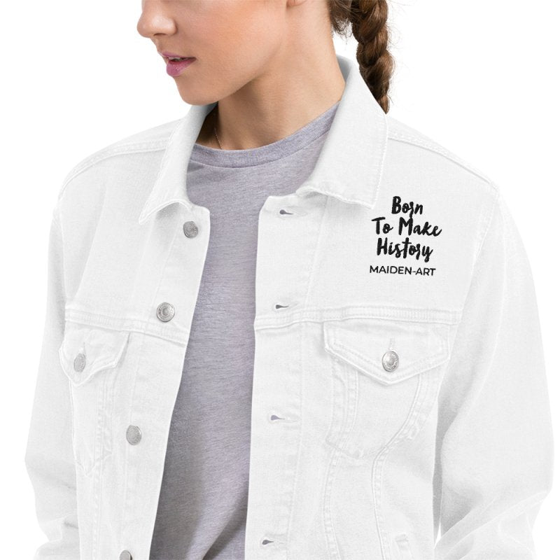 Unisex denim jacket The Rebel Girl in Me will never die - British D'sire