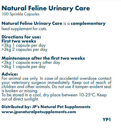 Natural Cat Urinary Supplement for Cystitis