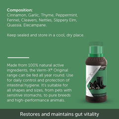 Verm - X 100% Natural Active Ingredients Digestive Liquid for Dogs - Digestive Care - British D'sire