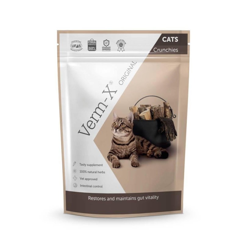 Verm - X Crunchy Treats for Cats - Digestive Care - British D'sire