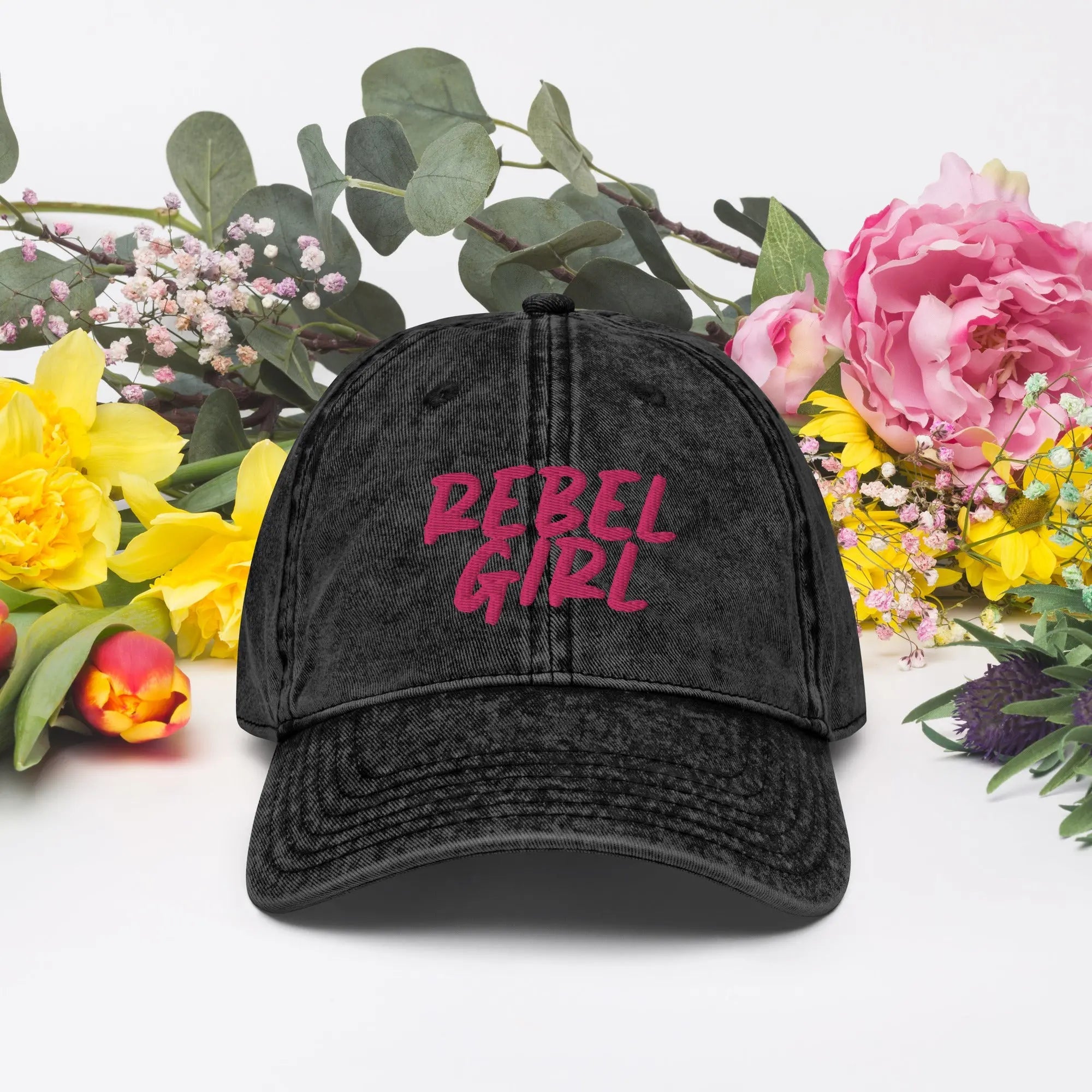 REBEL GIRL Vintage Cotton Twill Cap Maiden-Art