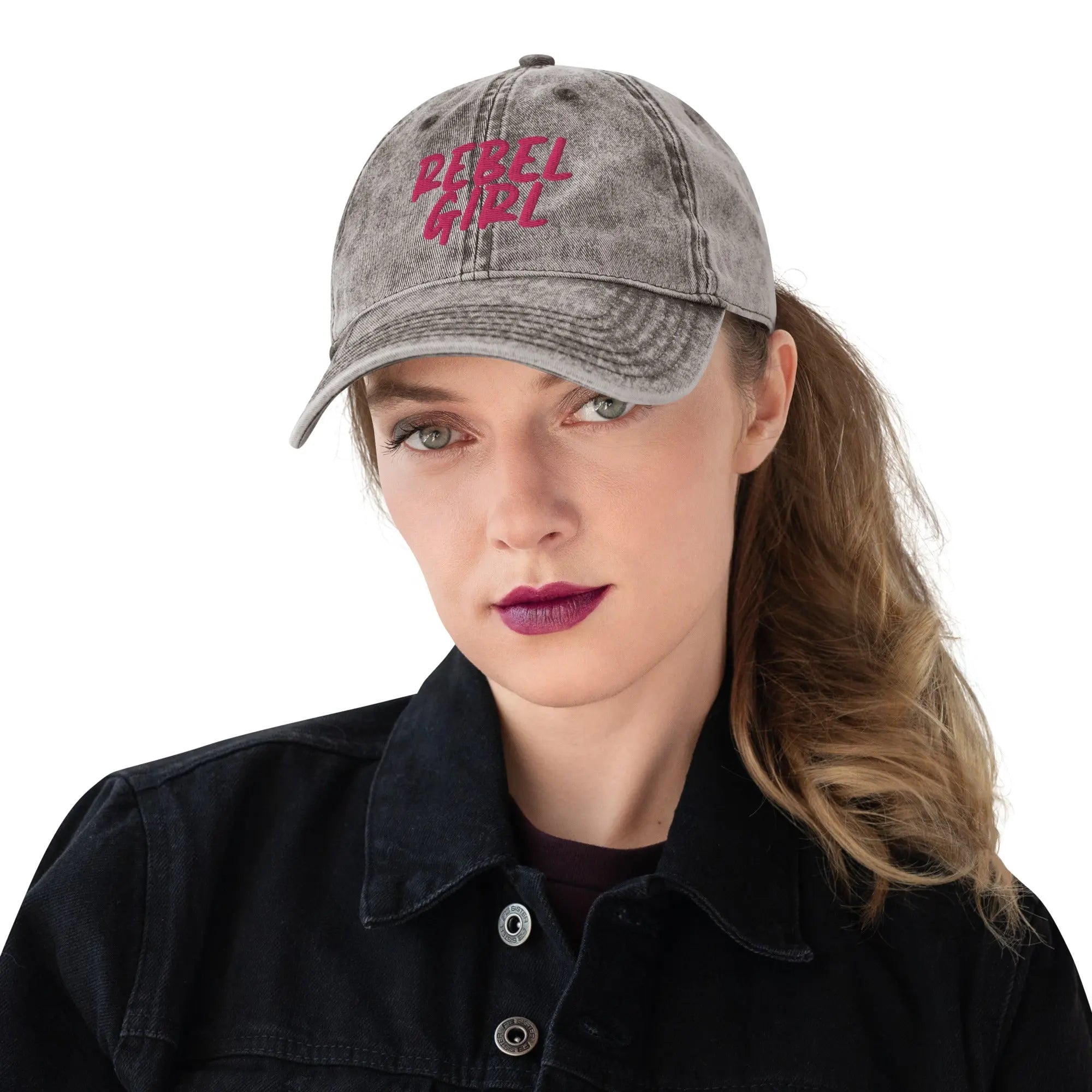 REBEL GIRL Vintage Cotton Twill Cap Maiden-Art