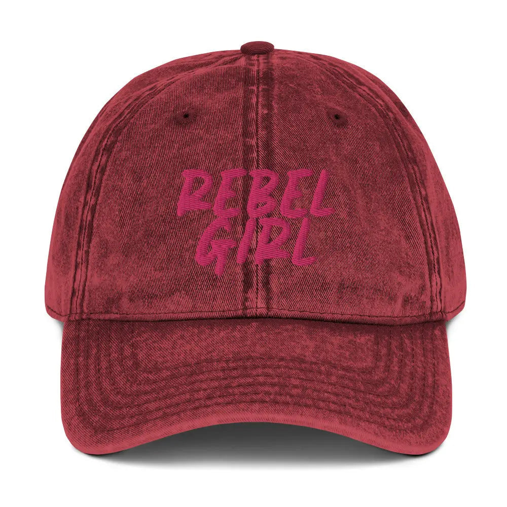 REBEL GIRL Vintage Cotton Twill Cap Maiden-Art