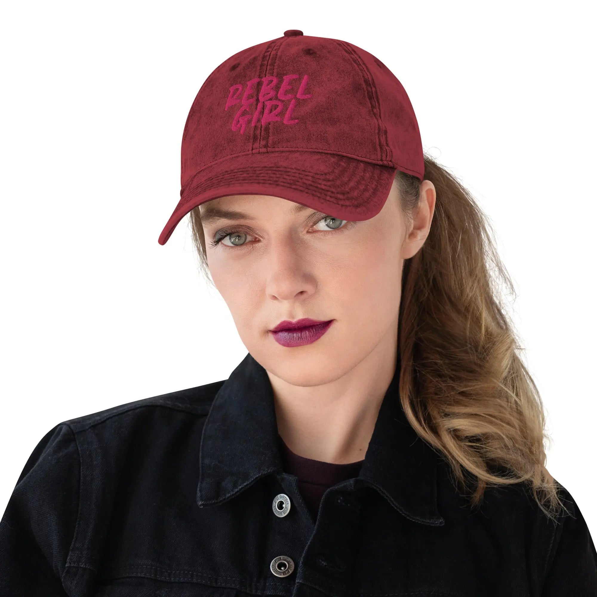 REBEL GIRL Vintage Cotton Twill Cap Maiden-Art