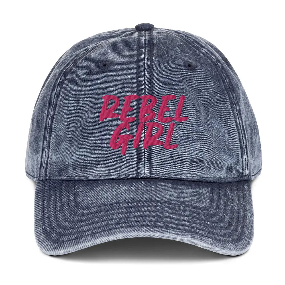 REBEL GIRL Vintage Cotton Twill Cap Maiden-Art