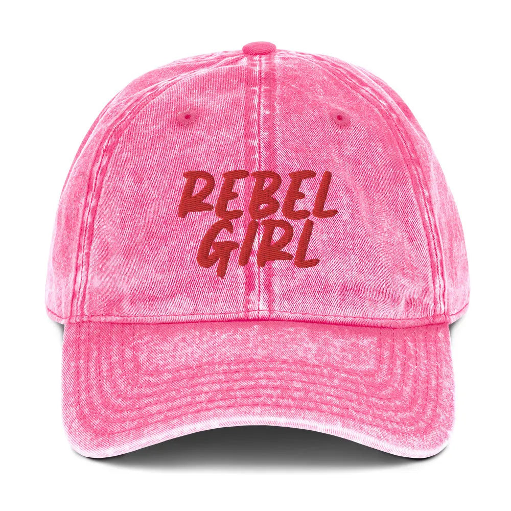 REBEL GIRL Vintage Cotton Twill Cap Maiden-Art