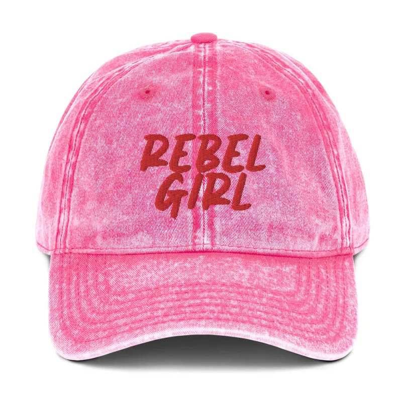 Vintage Cap REBEL GIRL Vintage Cotton Twill Cap - Vintage Cotton Twill Cap - British D'sire