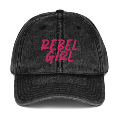 Vintage Cap REBEL GIRL Vintage Cotton Twill Cap - Vintage Cotton Twill Cap - British D'sire