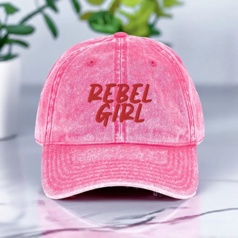 Vintage Cap REBEL GIRL Vintage Cotton Twill Cap - Vintage Cotton Twill Cap - British D'sire