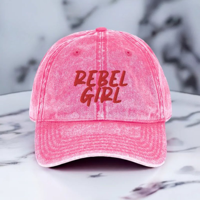 Vintage Cap REBEL GIRL Vintage Cotton Twill Cap - Vintage Cotton Twill Cap - British D'sire