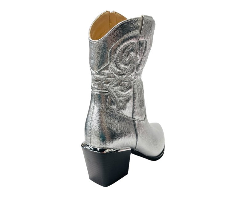 Western Cowboy Embroidered Ankle Boots - Boots - British D'sire