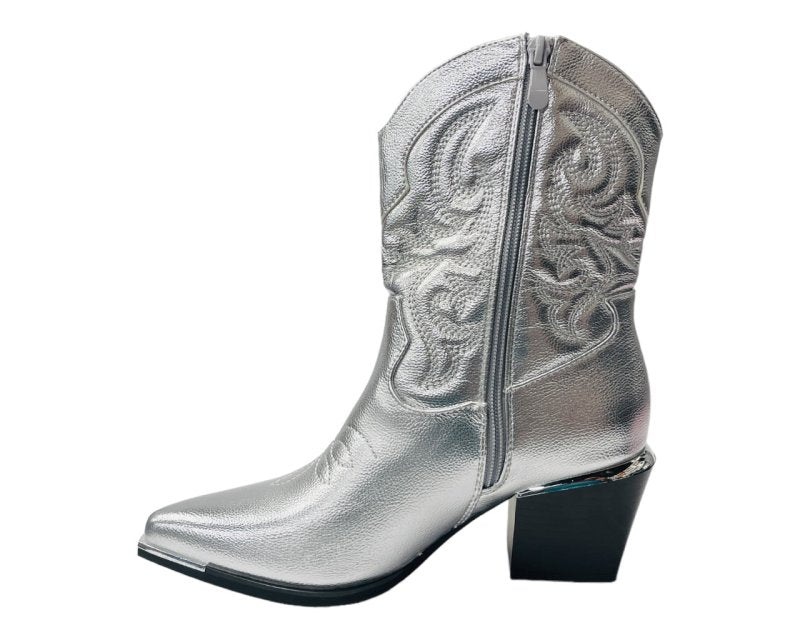 Western Cowboy Embroidered Ankle Boots - Boots - British D'sire